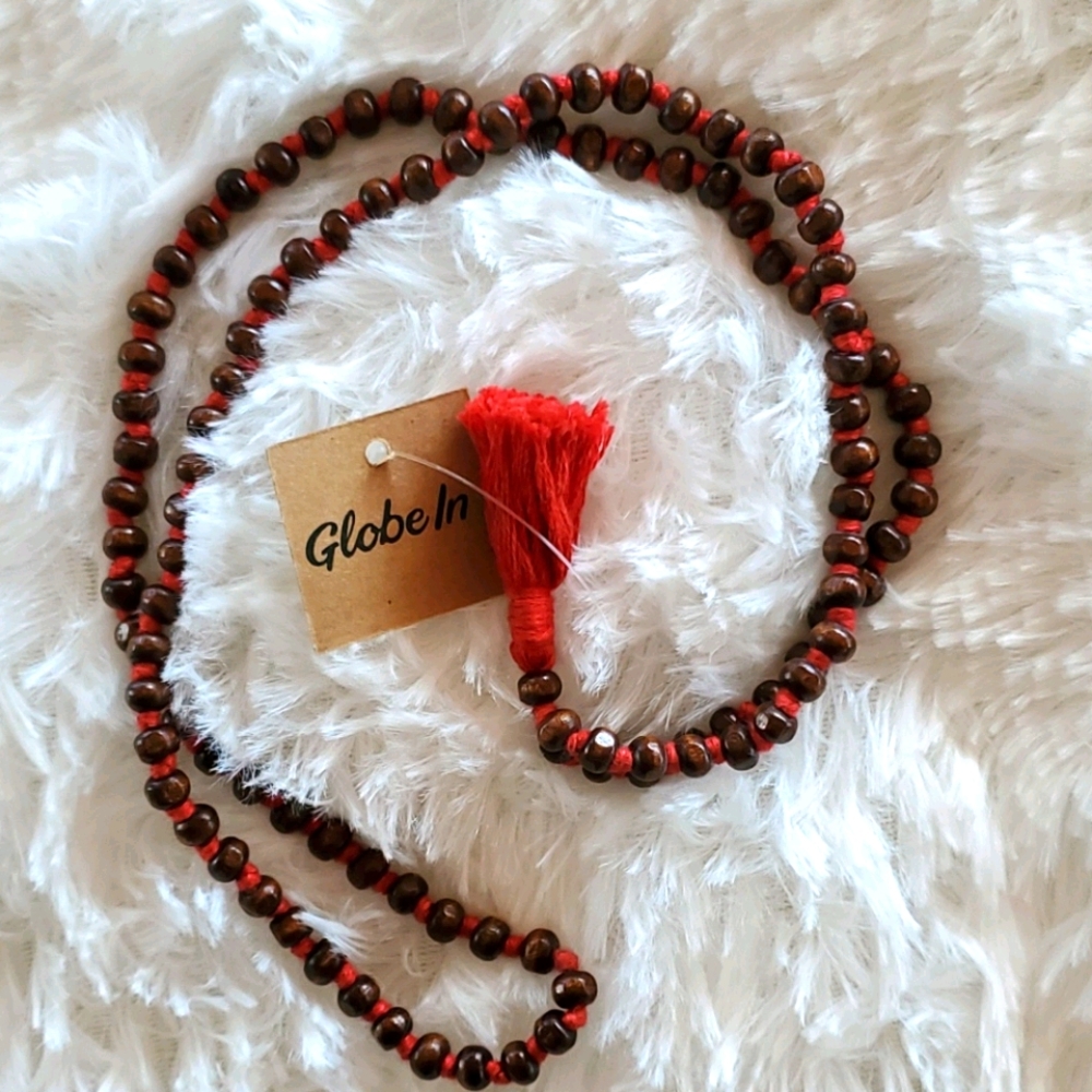 NWT 14" wooden beads necklace